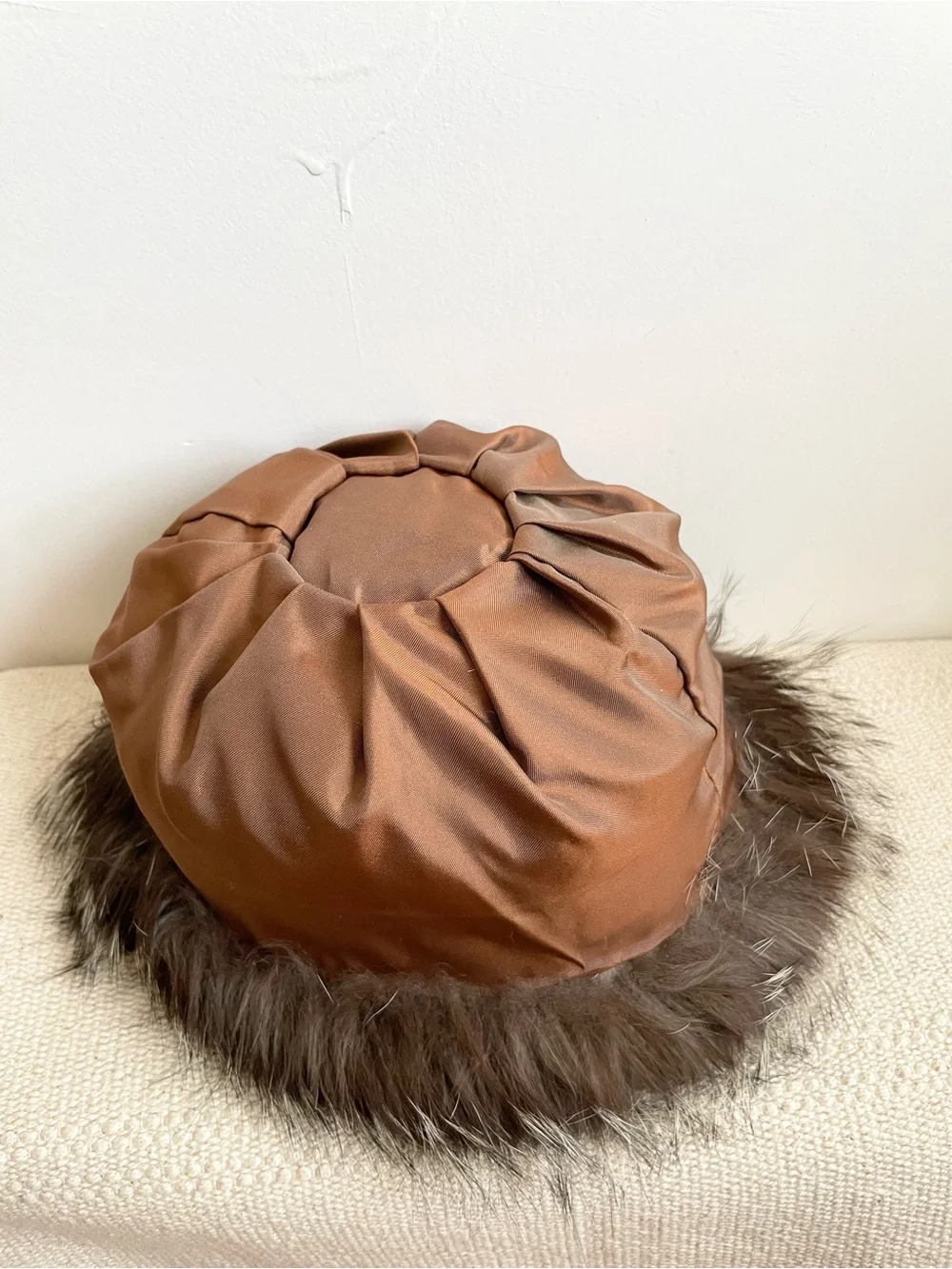 Vintage Real Fur PillBox Hat Excellent Condition Very Soft And Fluffy Luxury